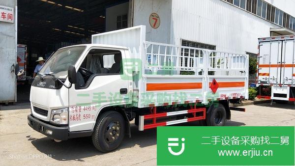 河北出售二手江鈴4.2米二類危險品倉欄式氣瓶運輸車
