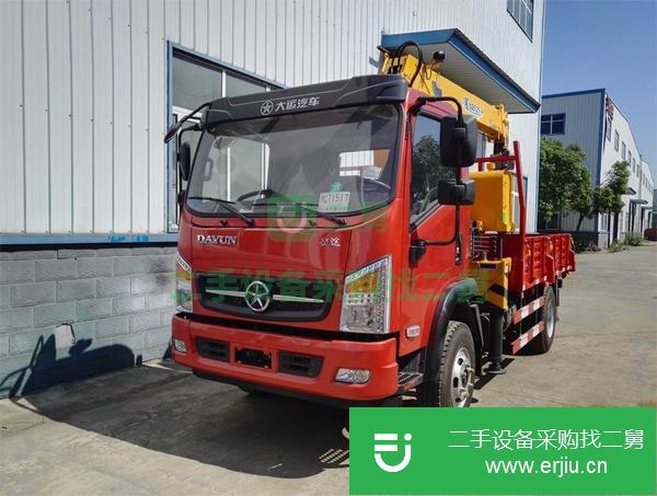 貴州出售二手3.2噸藍(lán)牌隨車吊可分期付款包上戶