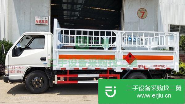 河北出售二手江鈴4.2米二類危險品倉欄式氣瓶運輸車