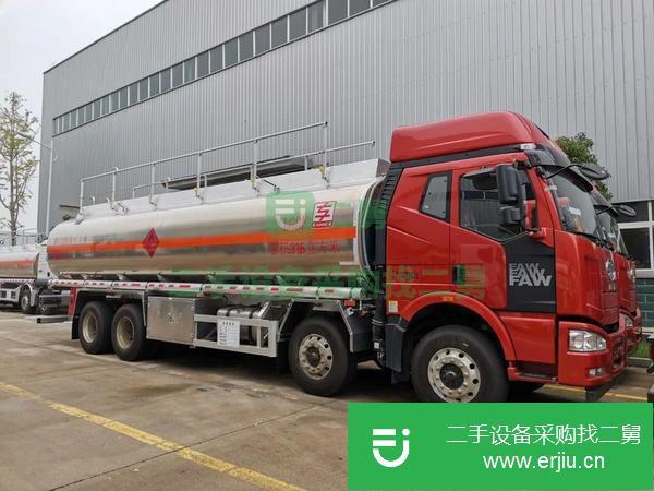 廣西出售二手解放前四后八鋁合金油罐車