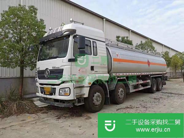 黑龍江出售二手陜汽德龍前四后八20噸油罐車