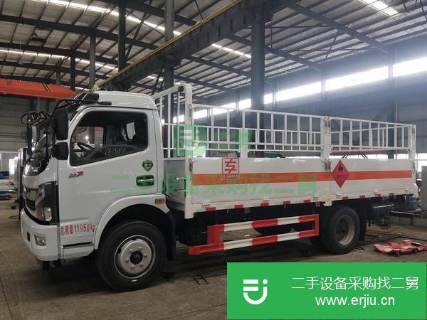 廣東出售二手國六東風多利卡氧氣鋼瓶運輸車廂長5.2米載重7.3噸
