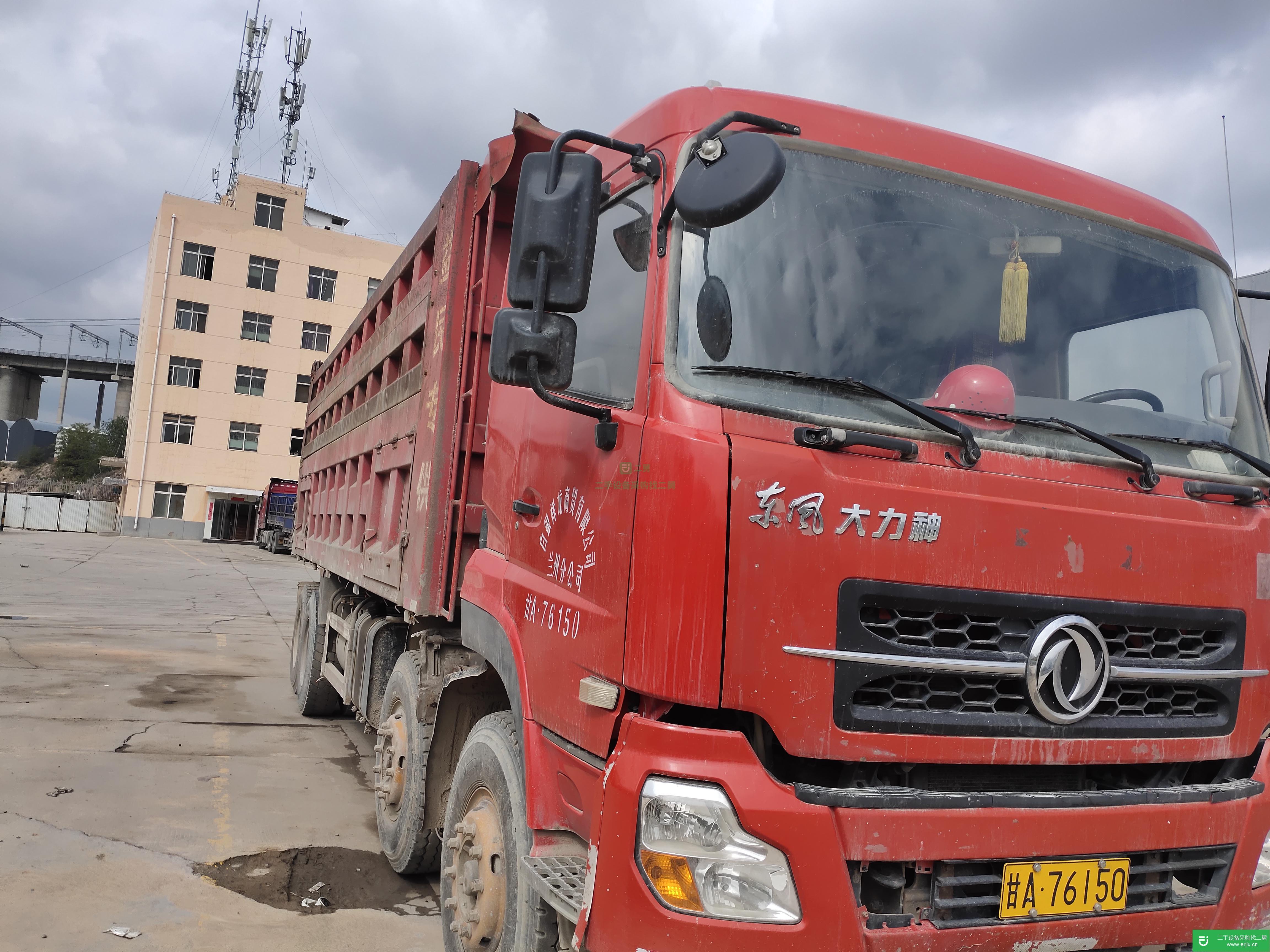甘肅出售二手東風(fēng)375馬力自卸車