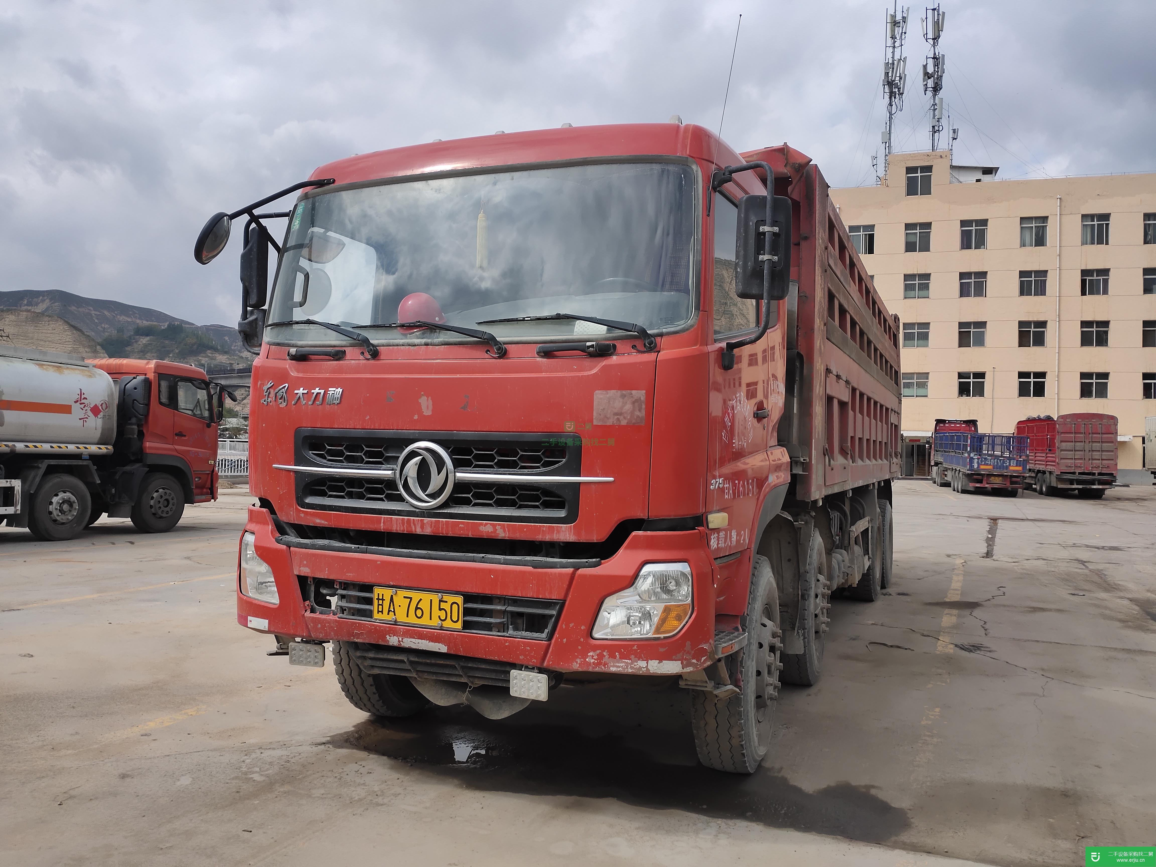 甘肅出售二手東風(fēng)375馬力自卸車