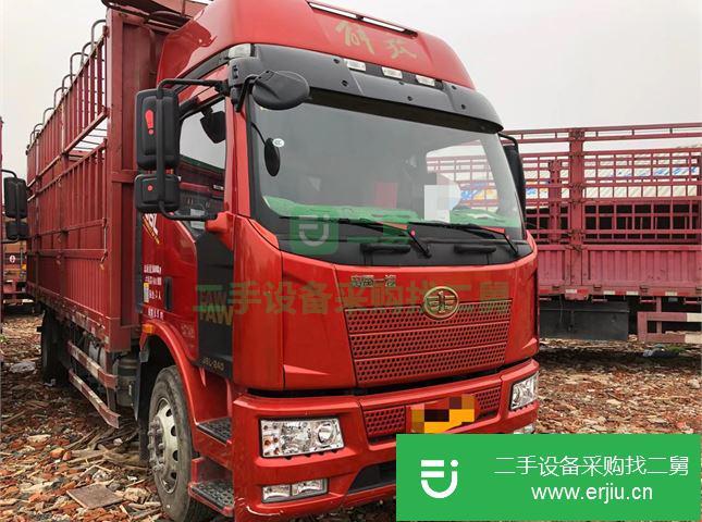 江西出售二手一汽解放J6P單橋國五高欄載貨車