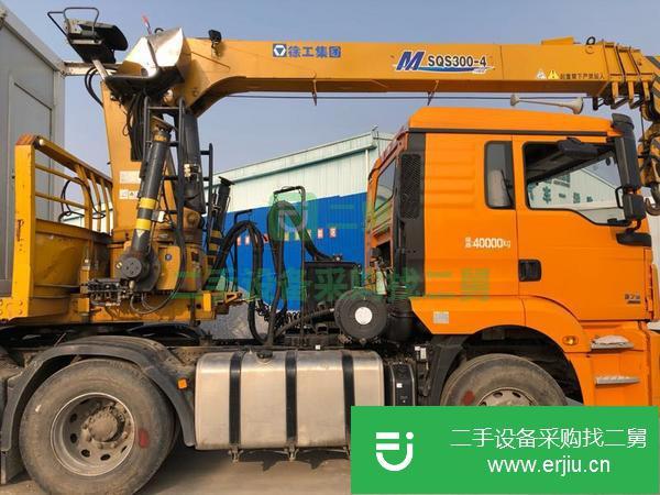 江蘇出售二手徐工12噸掛車式隨車吊
