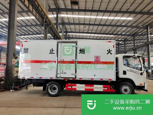 河北出售二手解放單橋危險品廂式運輸車
