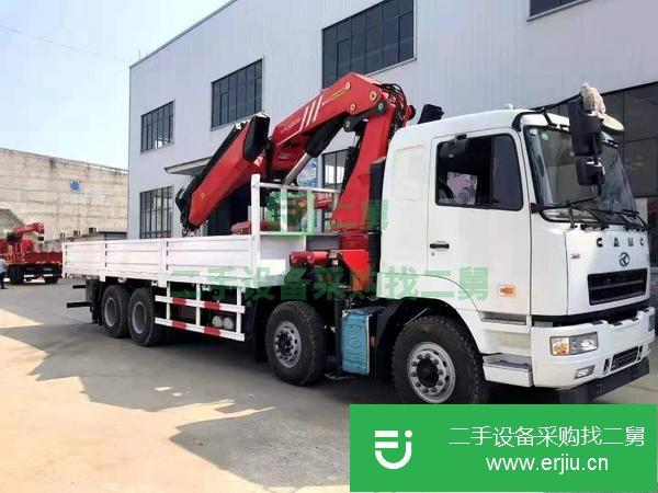 福建出售二手350馬力三一28噸折疊臂隨車吊