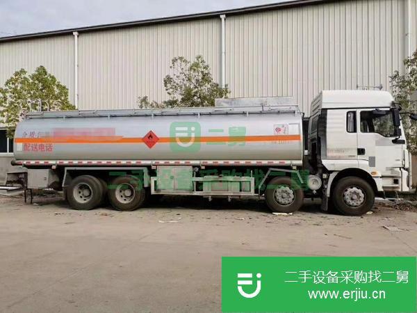 黑龍江出售二手陜汽德龍前四后八20噸油罐車