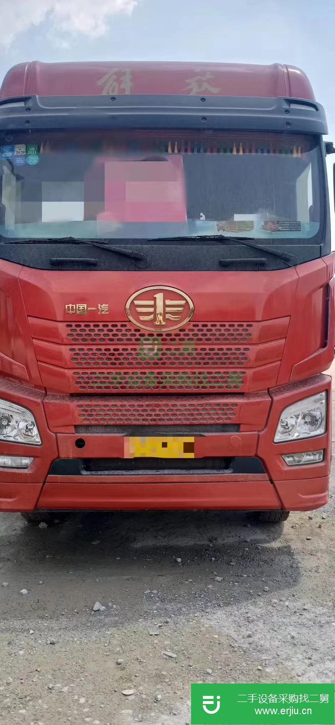 江西出售二手解放JH6460馬力前四后八高欄載貨車