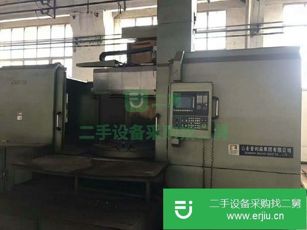江蘇出售二手山東普利森CK5116數(shù)控立式車床