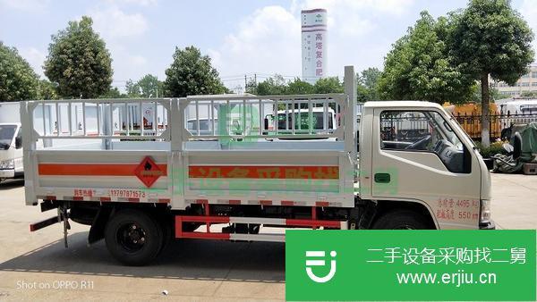 吉林出售二手江鈴順達(dá)4.2米倉欄式氣瓶運(yùn)輸車