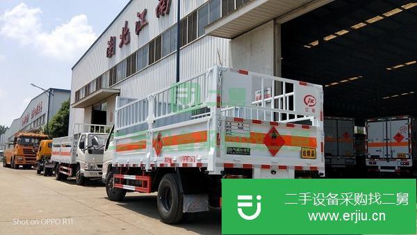 吉林出售二手江鈴順達(dá)4.2米倉欄式氣瓶運(yùn)輸車