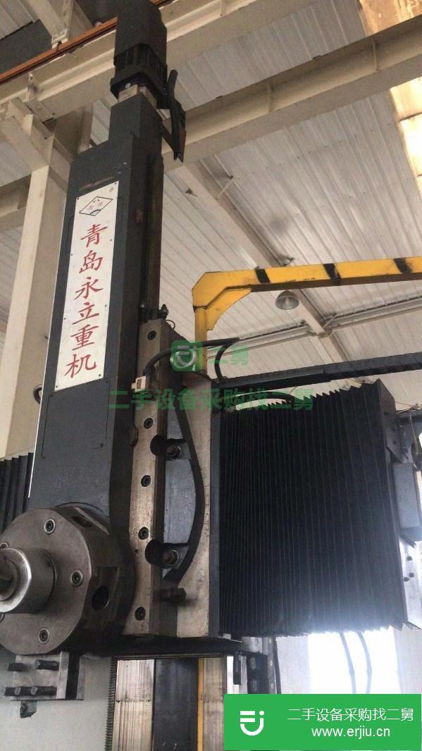 山東出售二手青島永立1.6米數顯立式車床