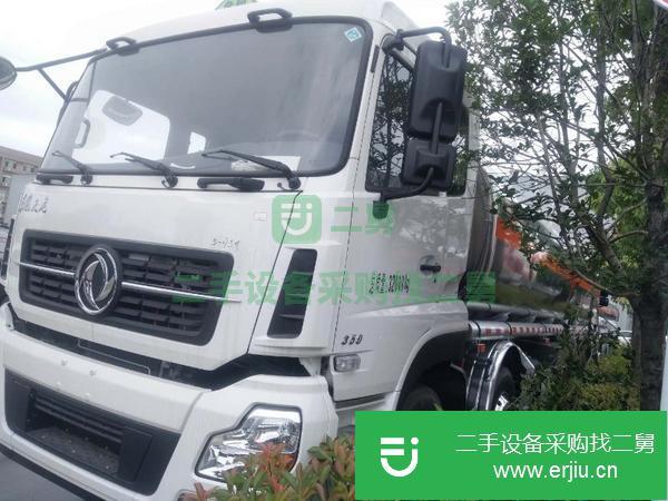 四川出售二手東風天龍前四后八鋁合金油罐車