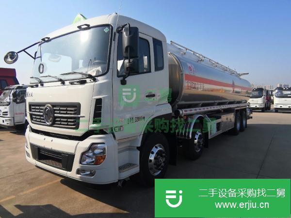 四川出售二手東風天龍前四后八鋁合金油罐車
