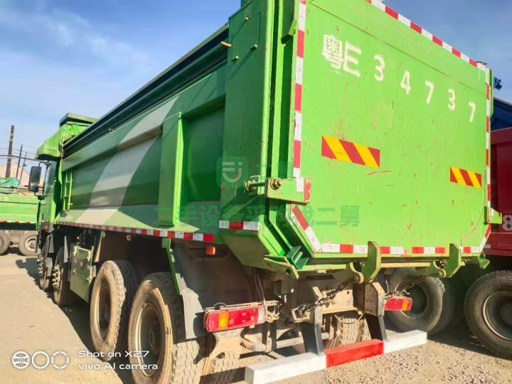 急售二手自卸車前四后八2020年歐曼，國五6.5米375