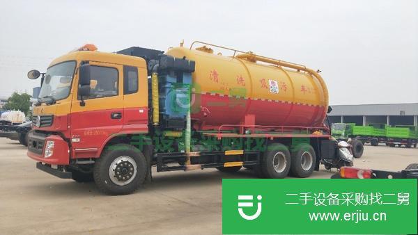 福建出售二手東風景程后八輪20方高壓清洗吸污車