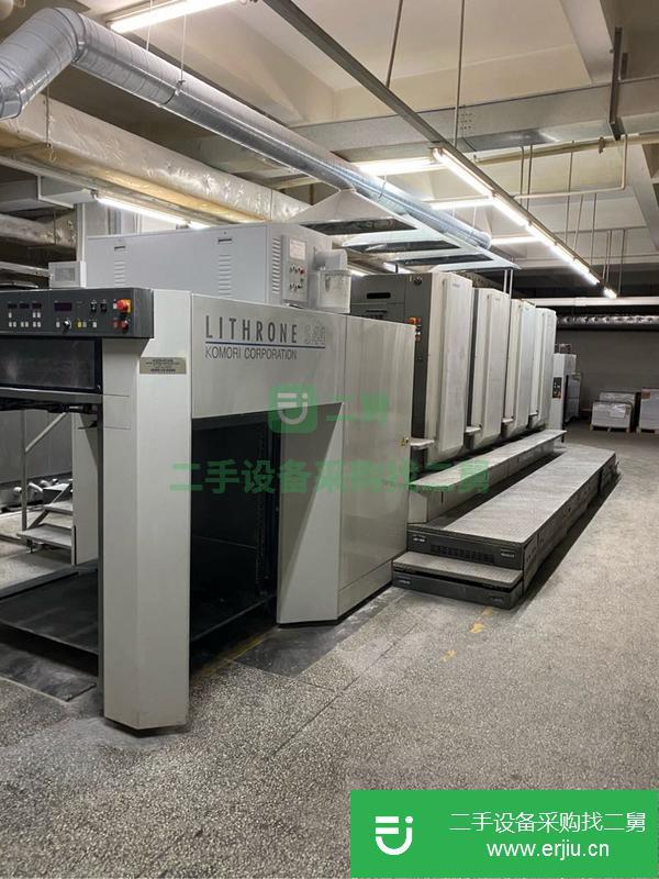 廣東出售二手2008年小森對開四色五色六色7臺印刷機