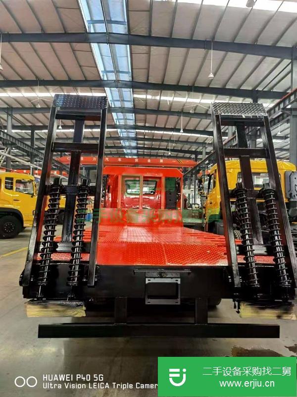 山東出售二手解放J6單橋平板運輸車