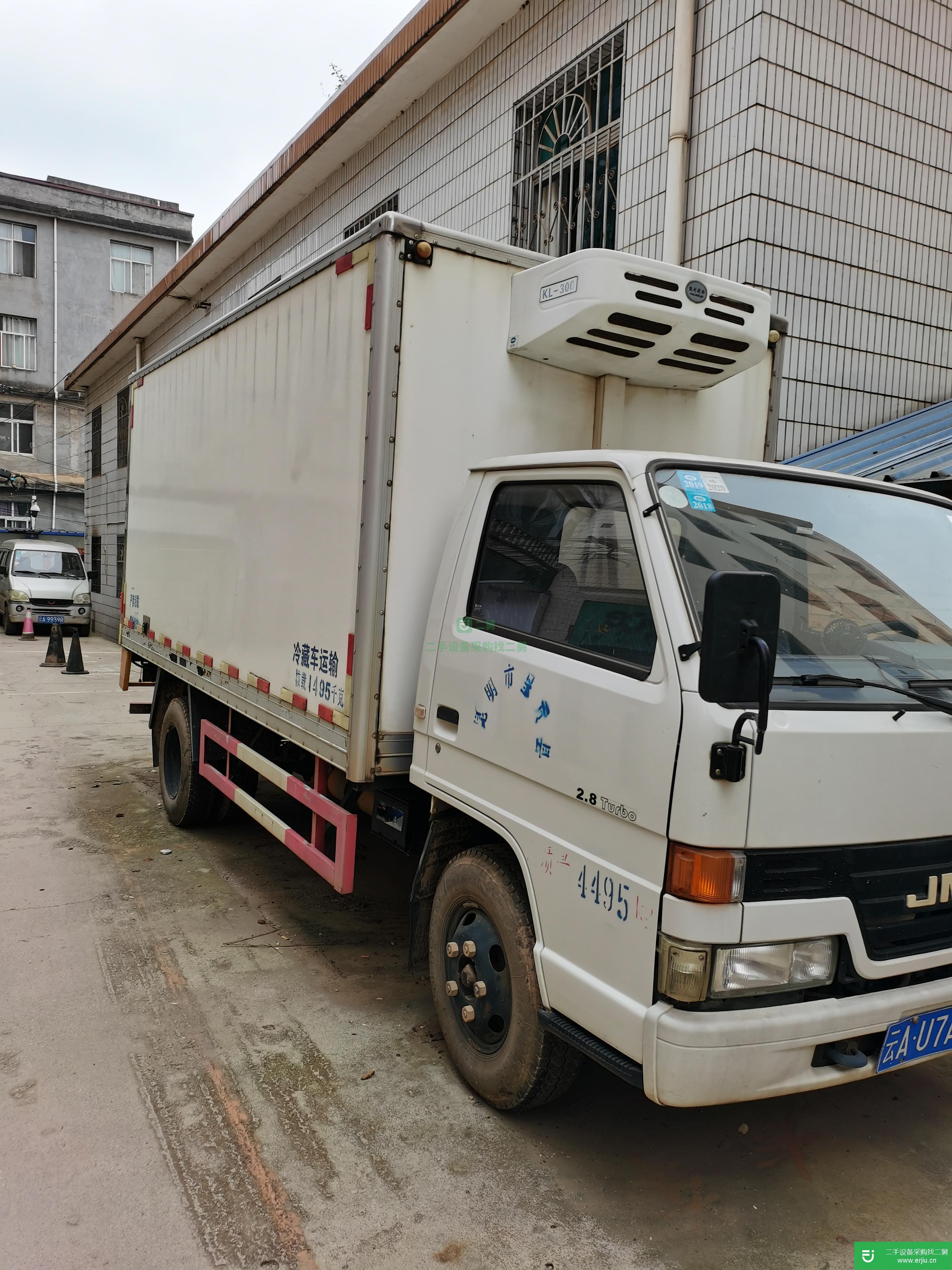 云南出售二手江鈴順達(dá)窄體110馬力冷藏車(chē)