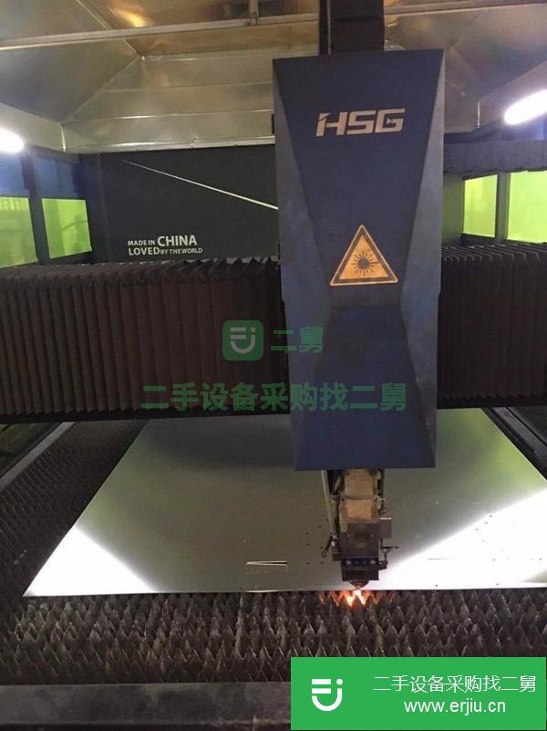 廣西出售二手宏山2000瓦光纖激光切割機