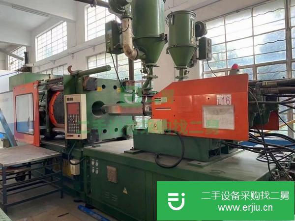 廣東出售二手百塑400噸雙色注塑機機況導柱相當棒的