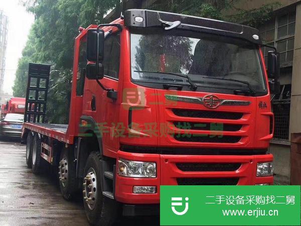湖南出售二手華菱前四后八16噸國五平板運輸車