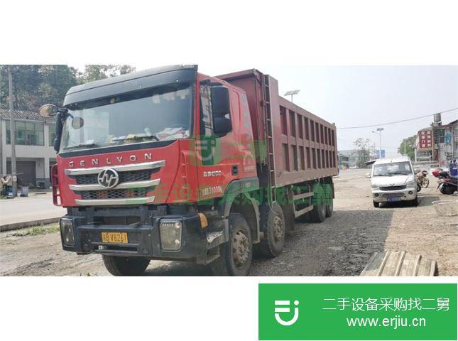 湖南出售二手上汽紅巖重卡390馬力自卸車