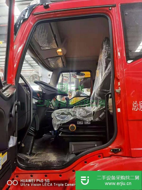 山東出售二手解放J6單橋平板運輸車
