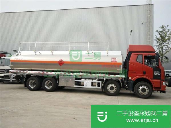 廣東出售二手解放龍V前四后八20噸325馬力油罐車
