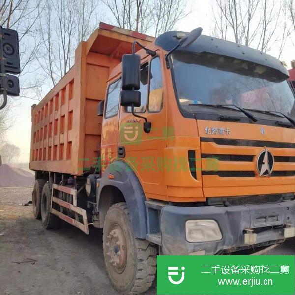 山西出售二手18年北奔后八輪自卸車 380馬力 5.8米大箱