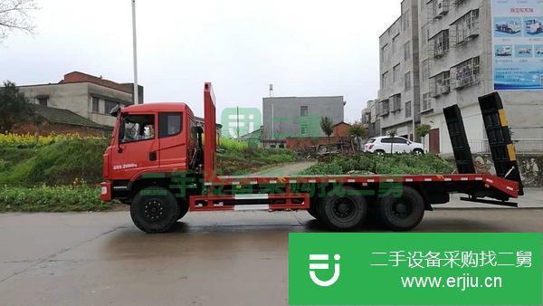 江西出售二手解放J6單橋國五平板運輸車