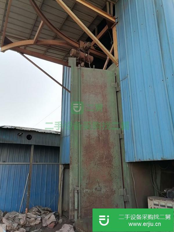 河北出售吊鉤拋丸機 門寬兩米半高三米二，四個7.5千瓦拋頭 雙鉤一噸