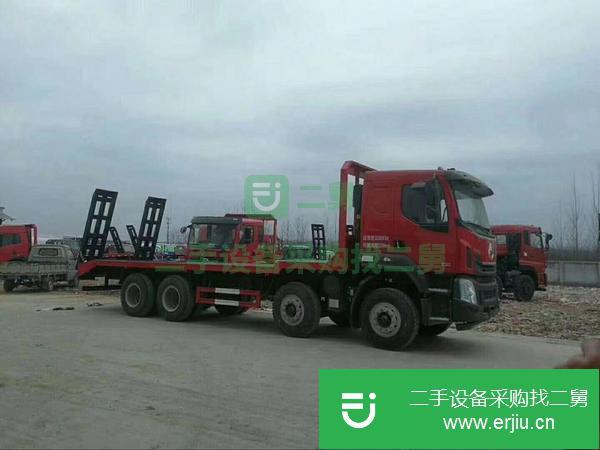 湖南出售二手華菱前四后八16噸國五平板運輸車