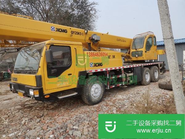 山東出售二手12年11月徐工25K5一5汽車吊