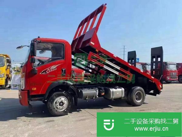 湖北出售二手重汽王牌平板運輸車