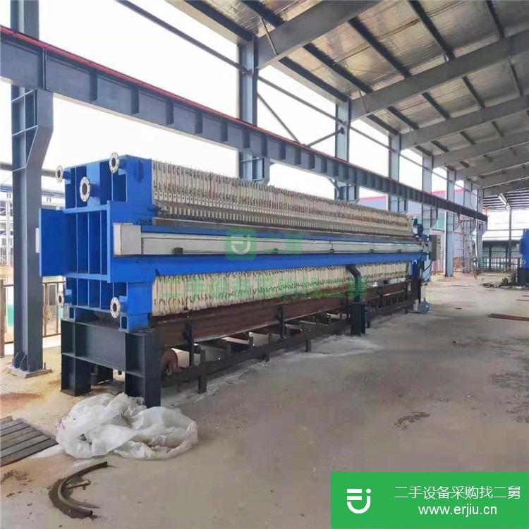 山東出售二手400平方全自動(dòng)高壓全自動(dòng)廂式壓濾機(jī)