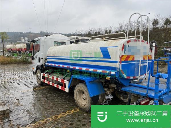 四川出售二手重汽王牌灑水車國五95馬力云內發動機