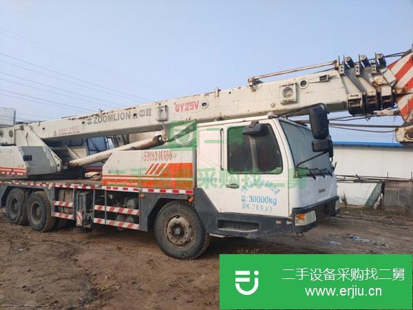 河南出售二手10年中聯重科25噸四節臂汽車吊手續齊全包提檔