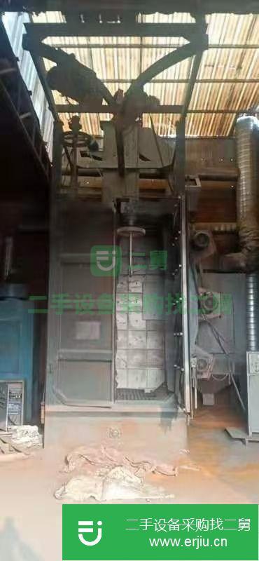 上海出售吊鉤拋丸機門寬兩米高三米，雙鉤一噸全護板