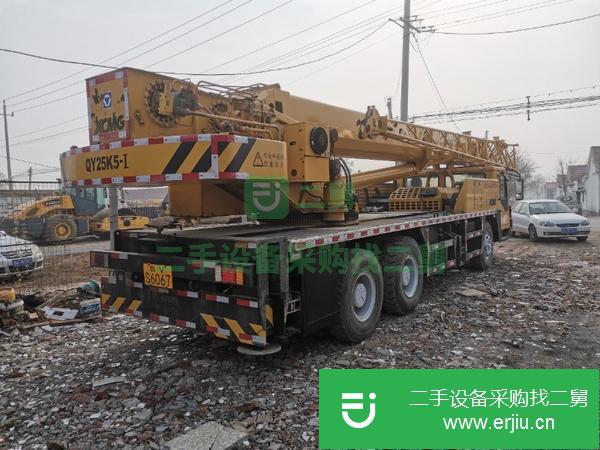 山東出售二手12年11月徐工25K5一5汽車吊