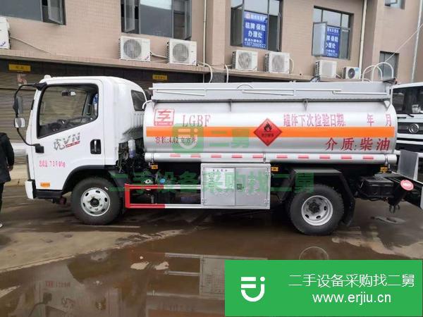 廣西出售二手解放虎V5噸國五110馬力油罐車