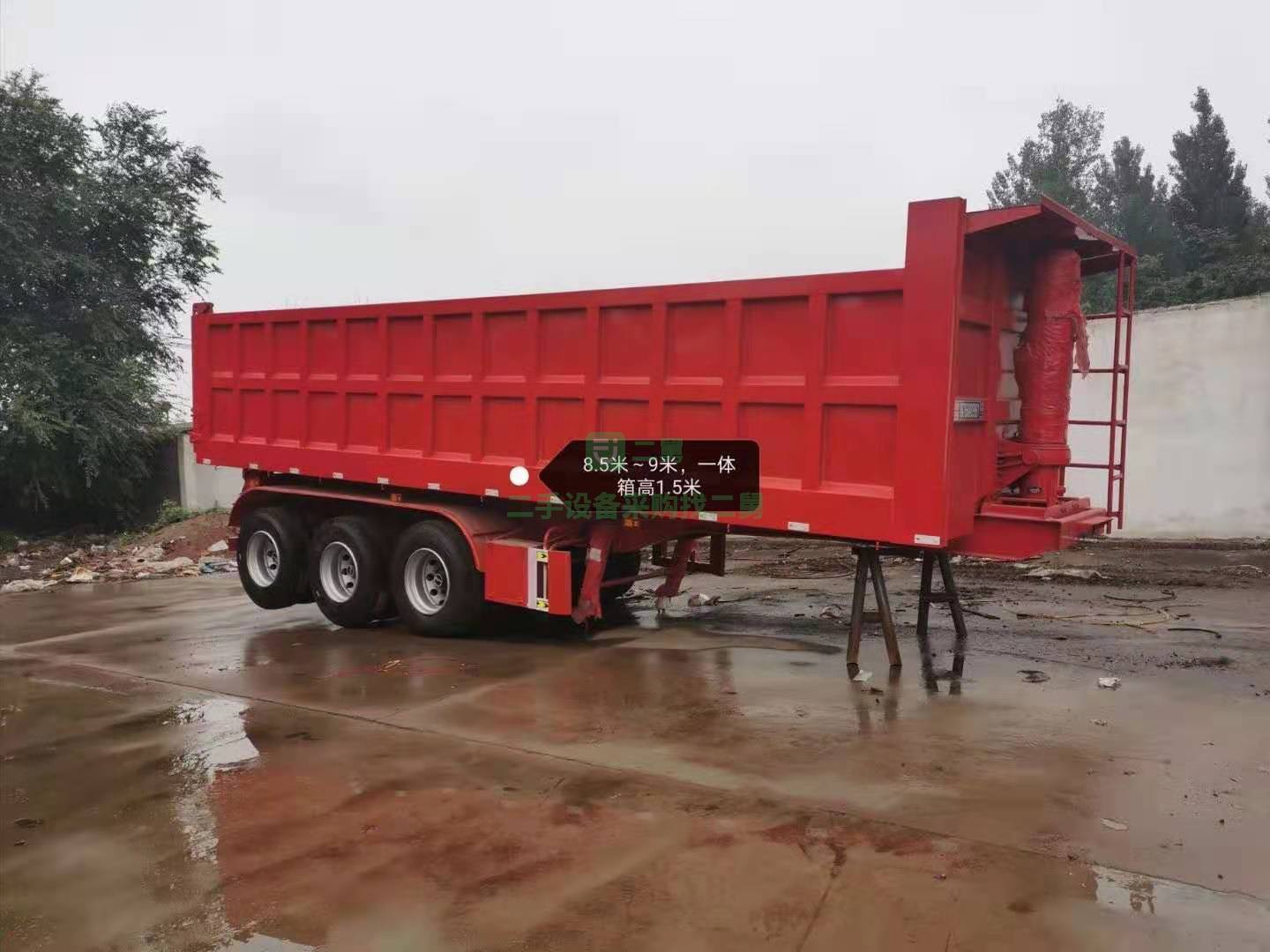 出售箱式后翻，側翻自卸車式半掛車