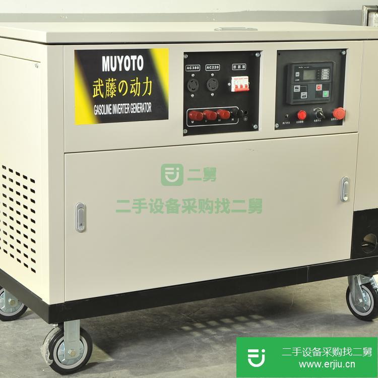 上海出售二手武藤動力25KW靜音單三相汽油發電機