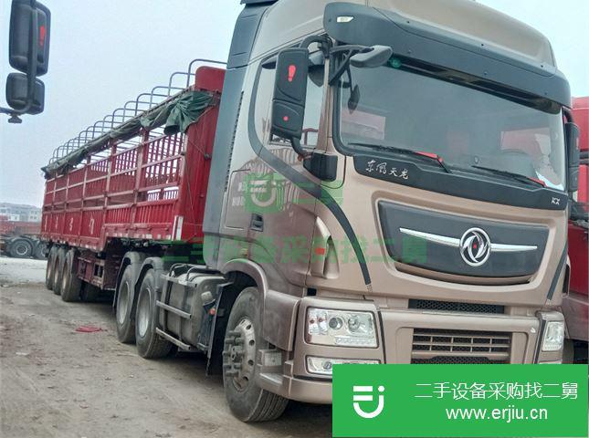 廣西出售二手東風(fēng)天龍國(guó)五半掛車