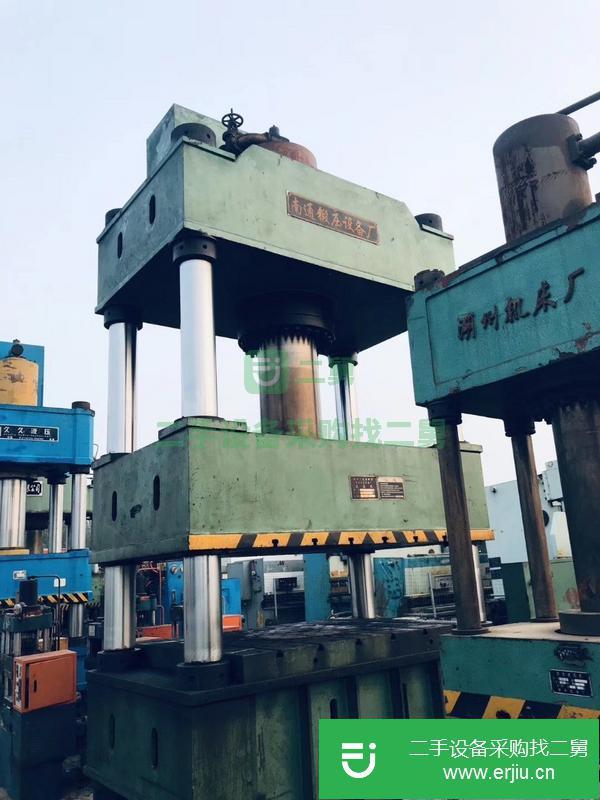 河北出售二手10年南通鍛壓多點頂出800噸四柱液壓機,安裝少用