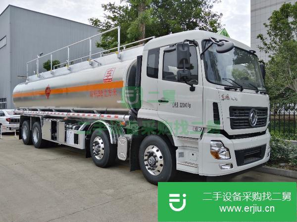 湖北出售二手東風(fēng)天龍前四后八30方鋁合金油罐車
