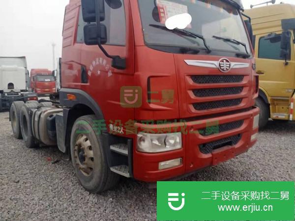 山東出售二手18年解放悍V牽引車400馬力國五排放