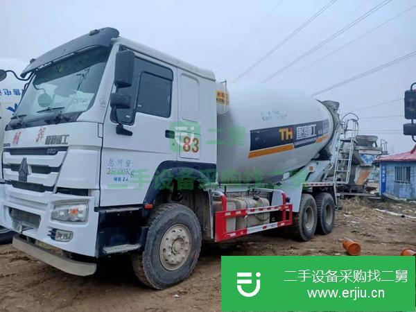 甘肅出售二手豪沃前四后八混凝土攪拌車